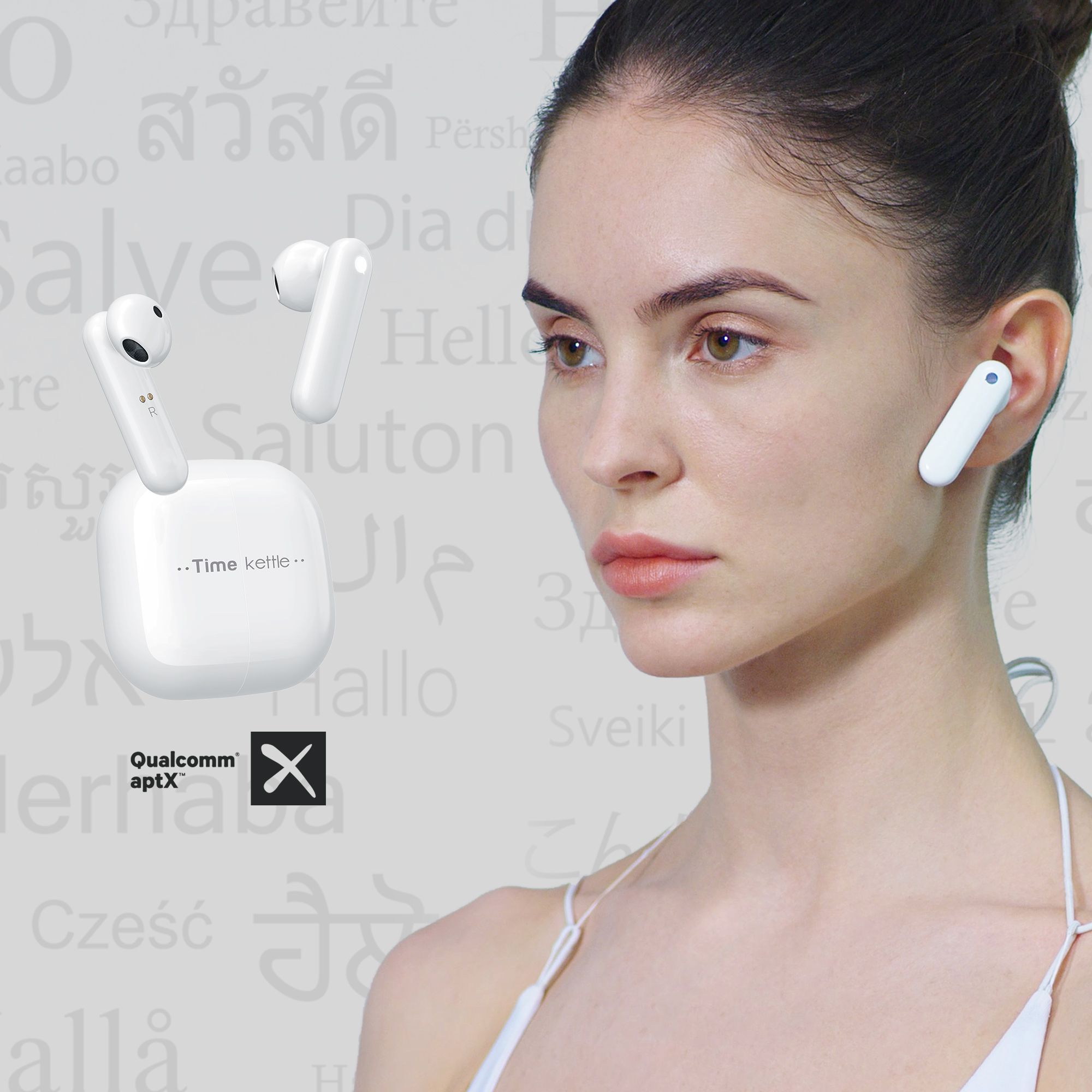 ☆超美品 タイムケトル社 Timekettle M2 イヤホン型翻訳機 音楽・通話可能