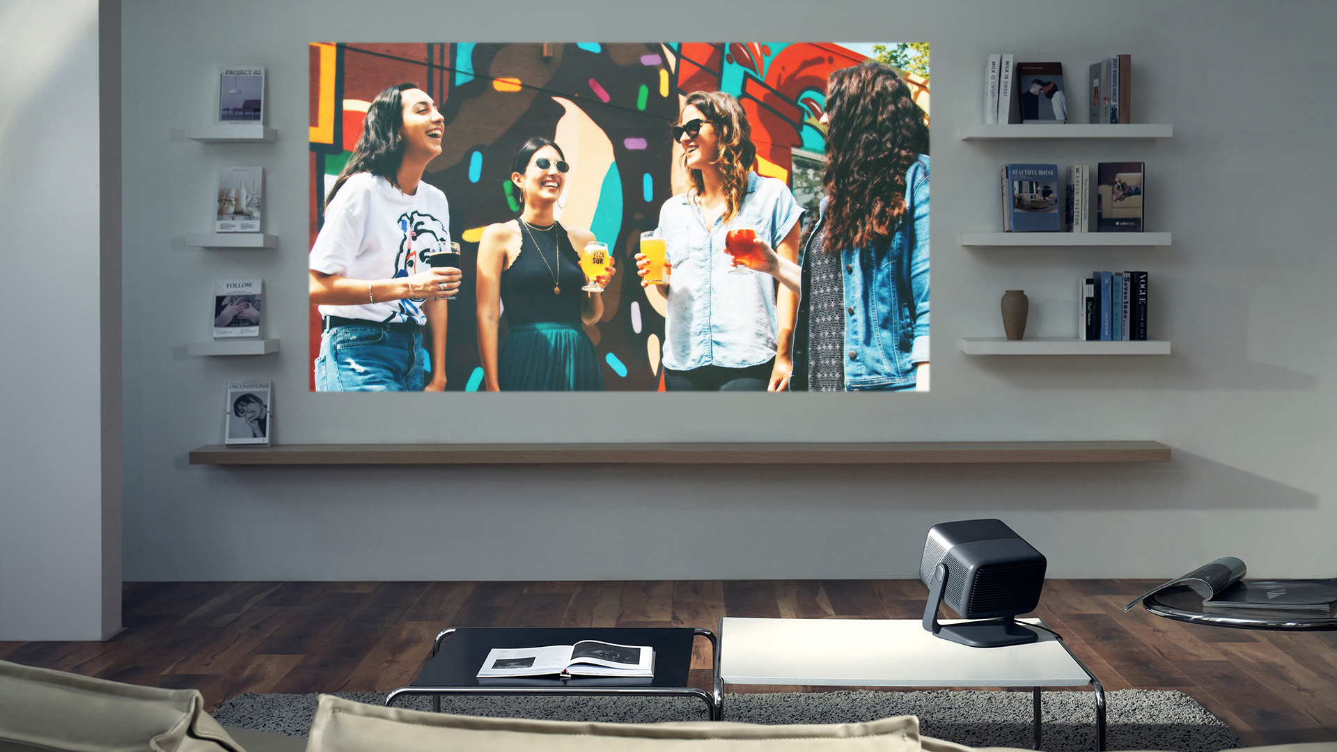 JMGO N1 Ultra 映画館級の3色レーザーを搭載したジンバル一体型4Kプロジェクター