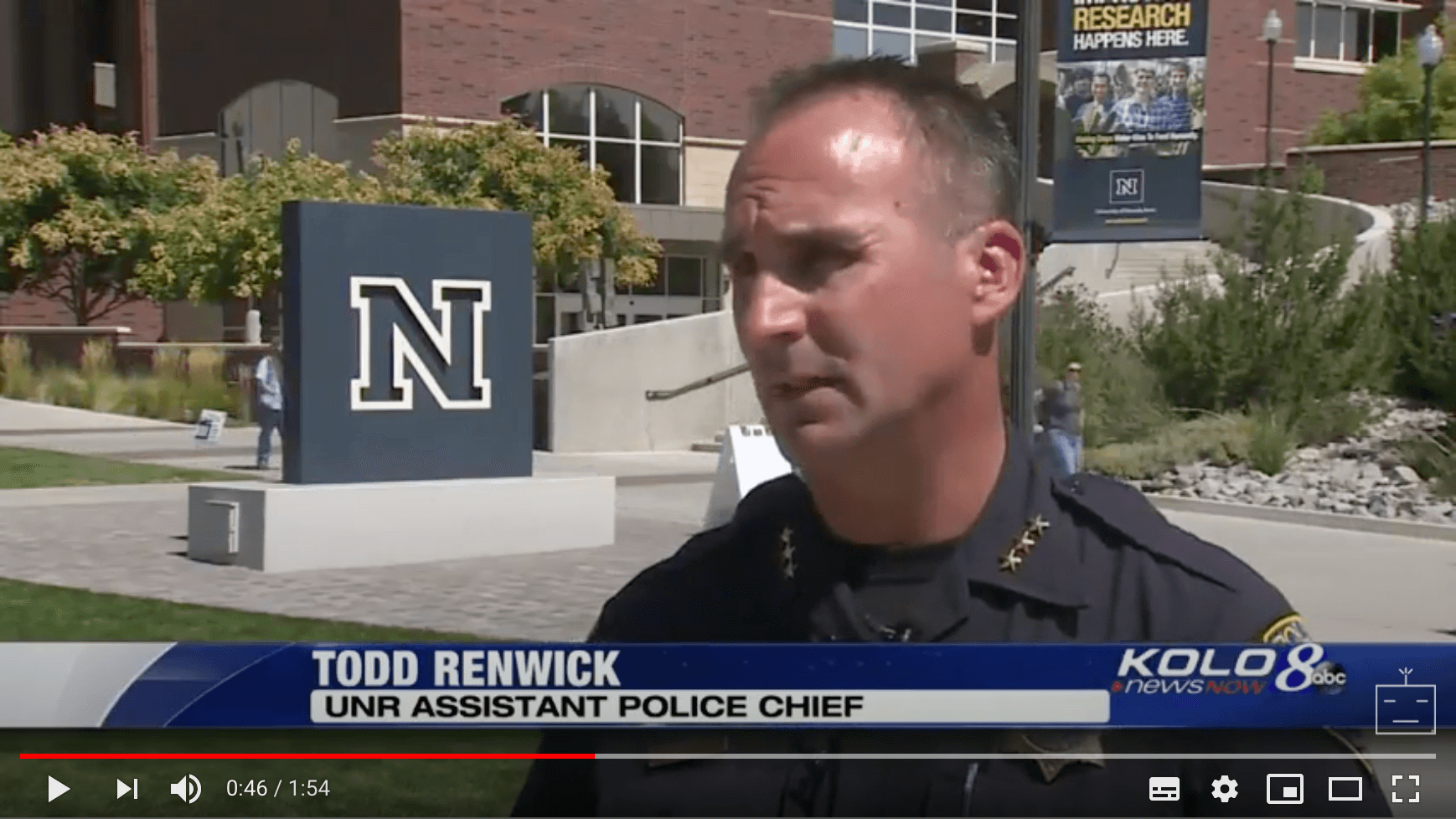 ネバダ大学リノ校のセキュリティー警察