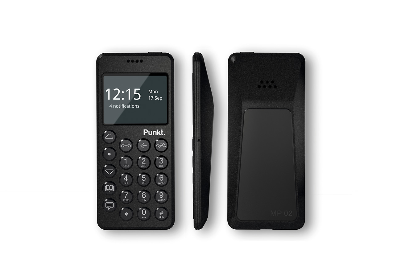 Punkt. (プンクト) MP02 4G Mobile Phone 集中力を取り戻す携帯電話