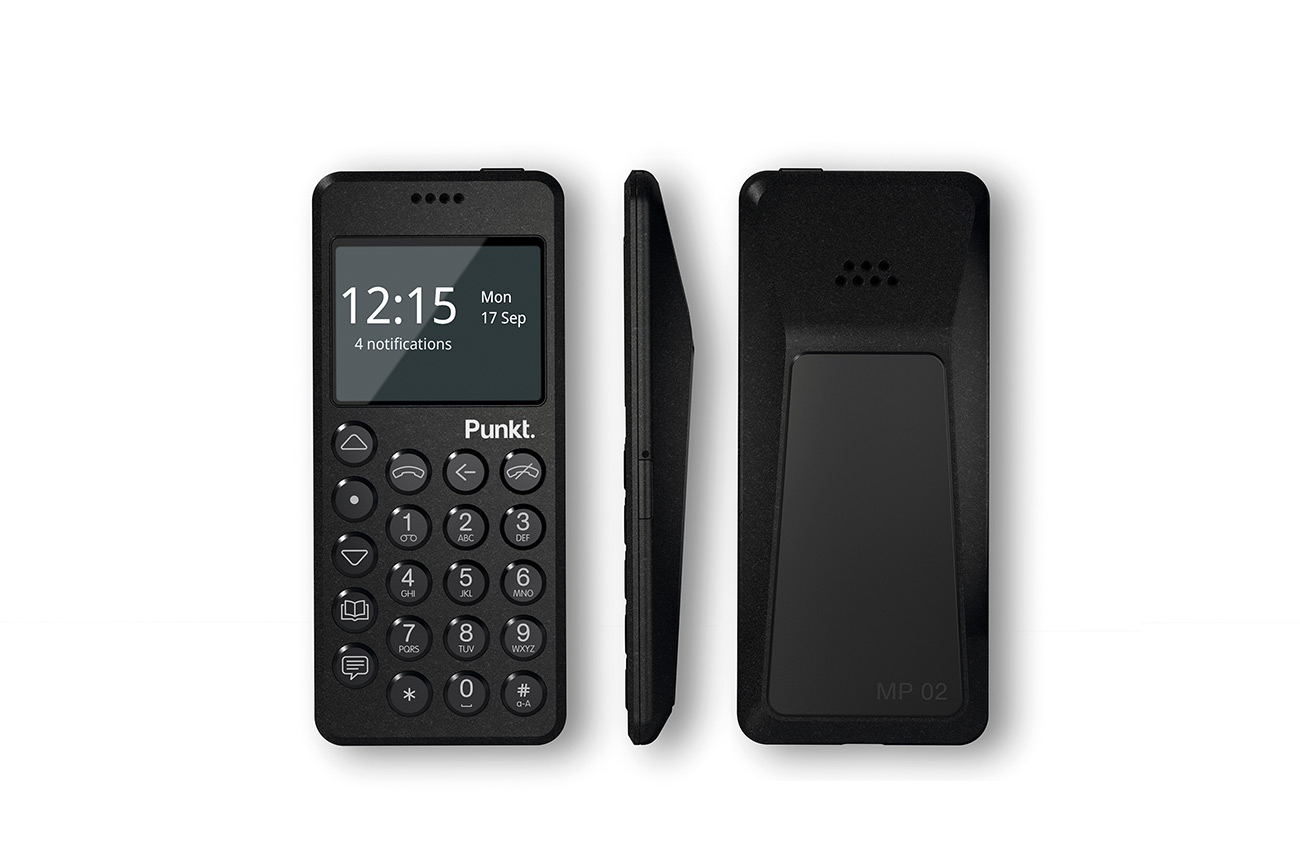 Punkt. (プンクト) MP02 4G Mobile Phone 集中力を取り戻す携帯電話 