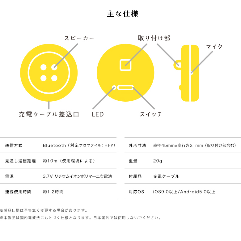 Pechat ぬいぐるみをおしゃべりにするボタン型スピーカー(英語にも対応